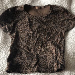 brandy melville ashlyn cheetah top